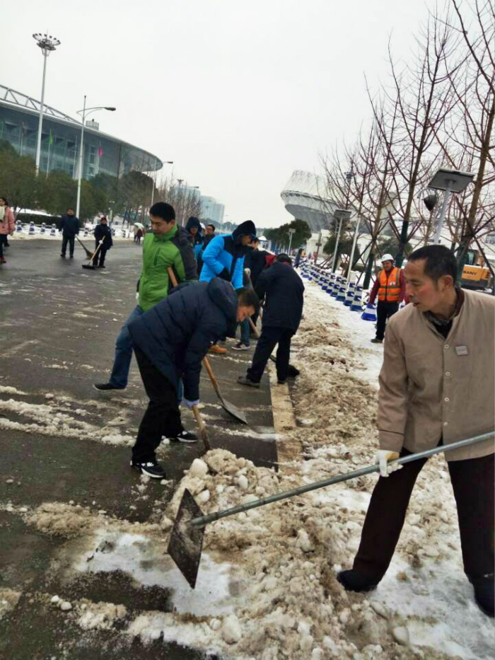 一場雪，體育中心美得不要不要的 但最美的風景還是他們(圖6)