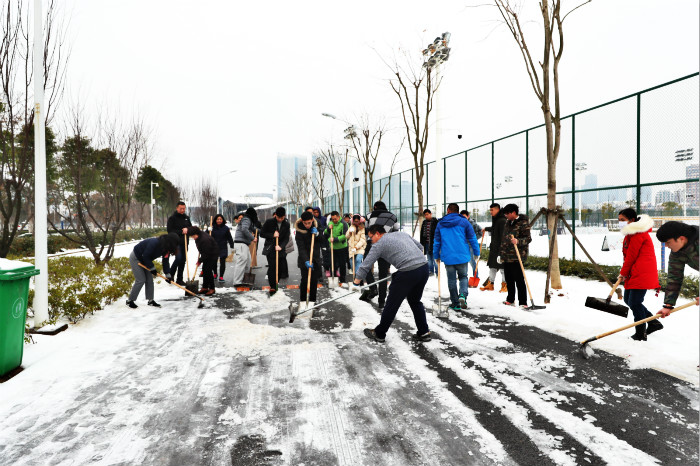 一場雪，體育中心美得不要不要的 但最美的風景還是他們(圖13)