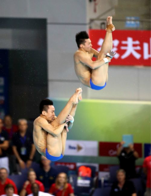 跳水世界杯第五日  中國組合陳艾森/楊昊以絕對優勢奪冠(圖4)