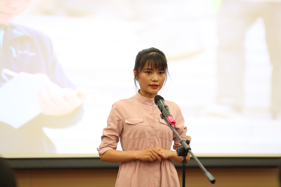 全區“迎軍運作貢獻”主題演講國企賽區決賽落幕   我公司尹夢玲李淑平喜獲第二名(圖4)