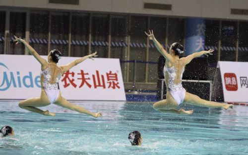 “水上芭蕾”究竟有多美？全國花樣游泳錦標(biāo)賽武漢“綻放”（附精美圖集）(圖11)